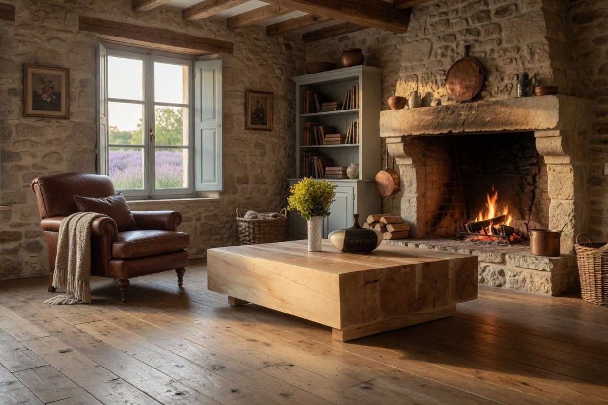 K3 Designs furniture in a warm French country home